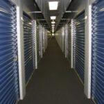 Interior hallway of self storage units in Clark