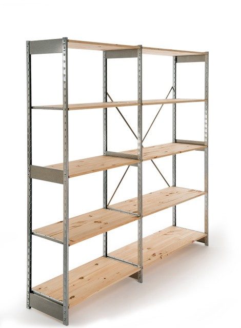 Combined shelving for storage