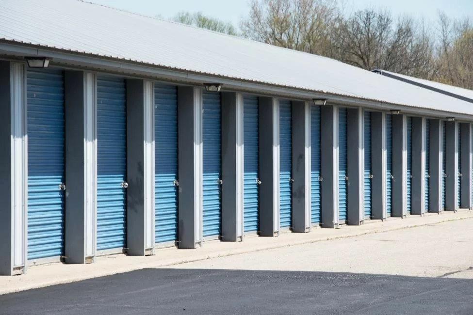 storage units outside.